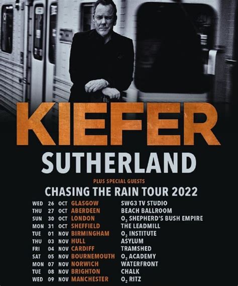 kiefer sutherland 2022|2022 Tour